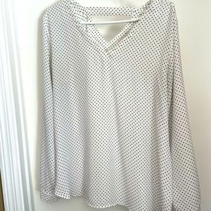 Large Loft shirt with cutout back; great condition